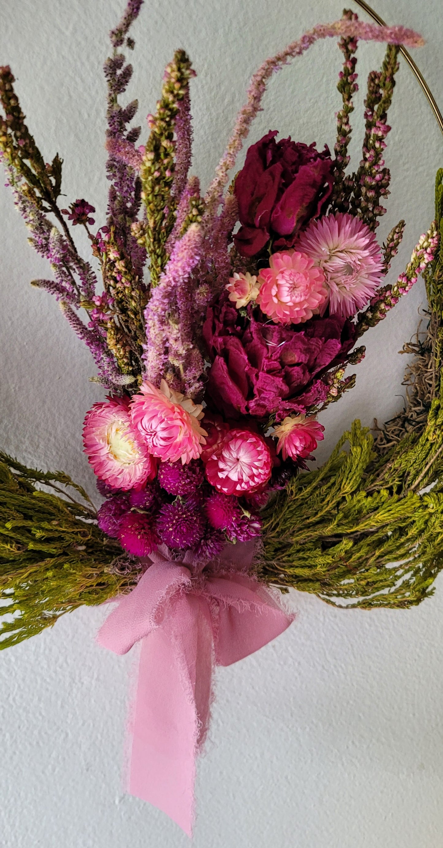 Purple Bouquet Wreath