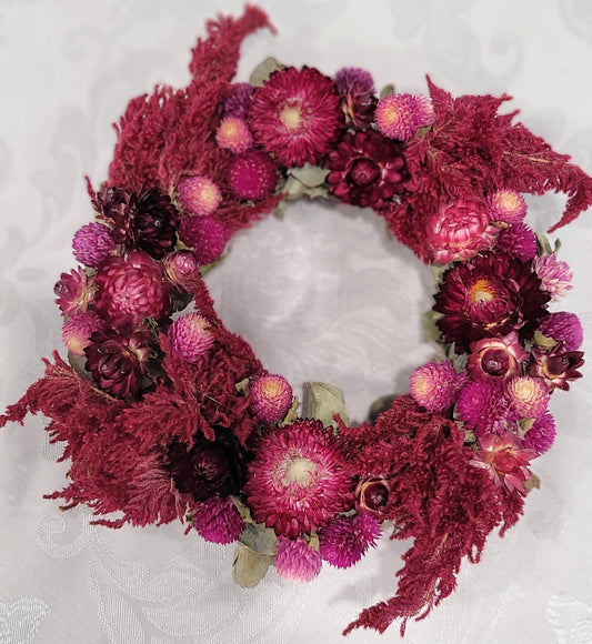 Rich Burgundy and Purple Wreath