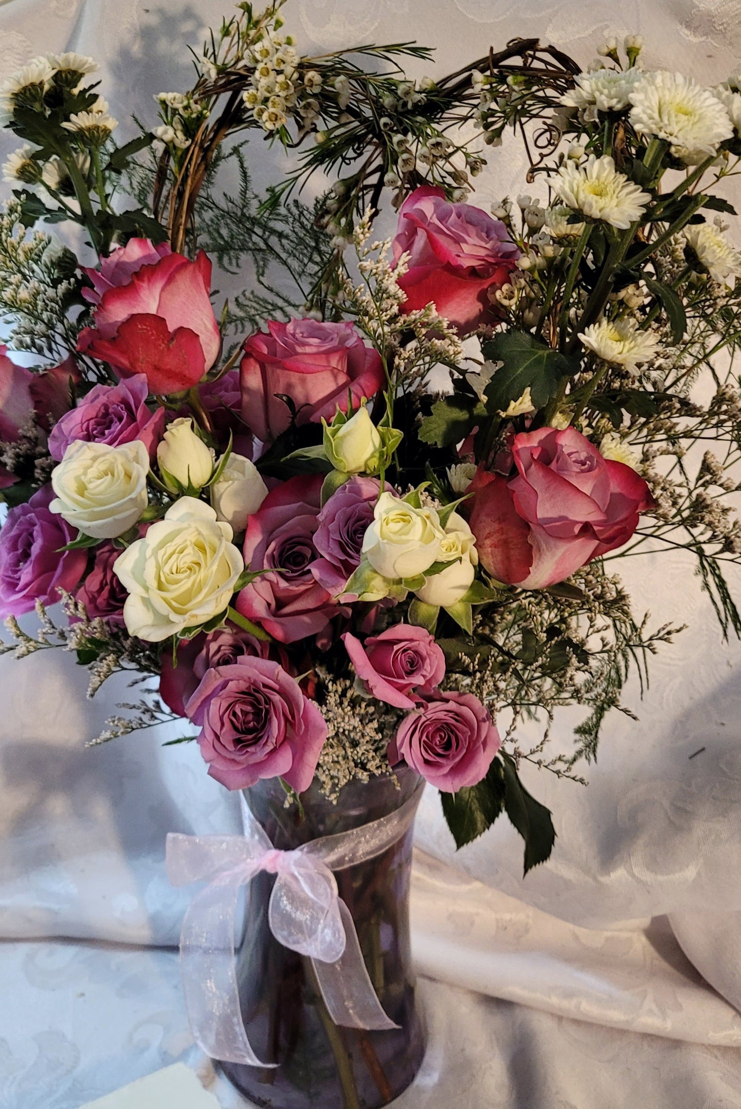 For My One and Only: The Ultimate Valentine's Bouquet in Lavender/Pink!